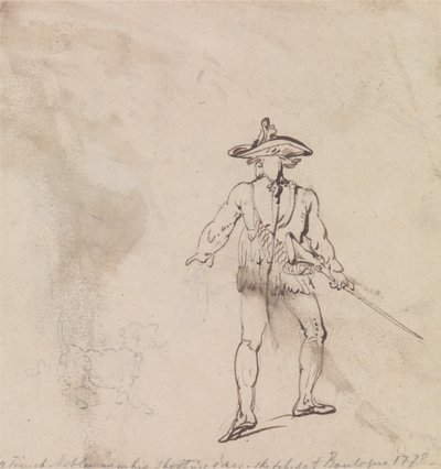 A French Nobleman Out Shooting by Thomas Rowlandson